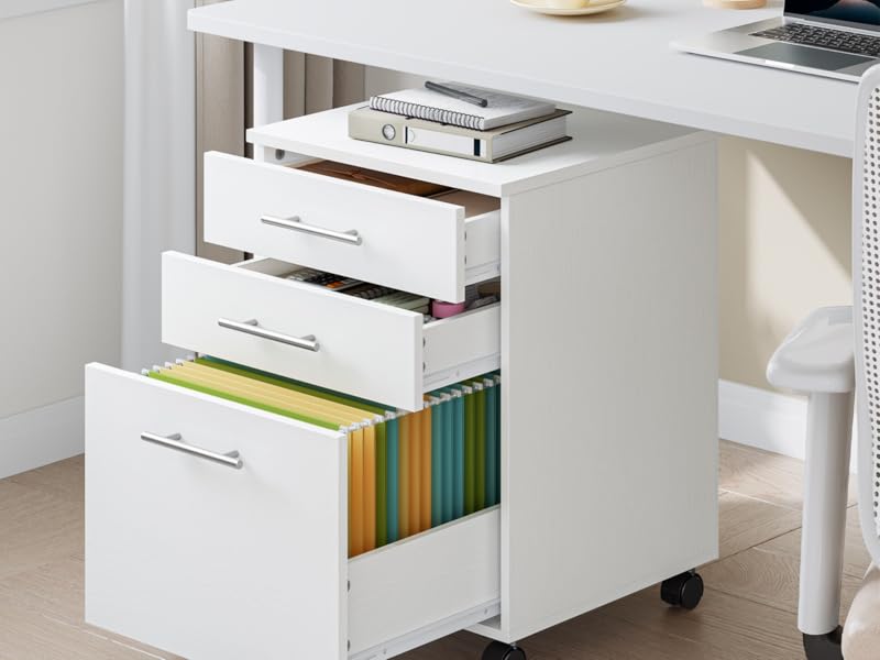 WW02WJ01G1 White File Cabinet Drawer Chest