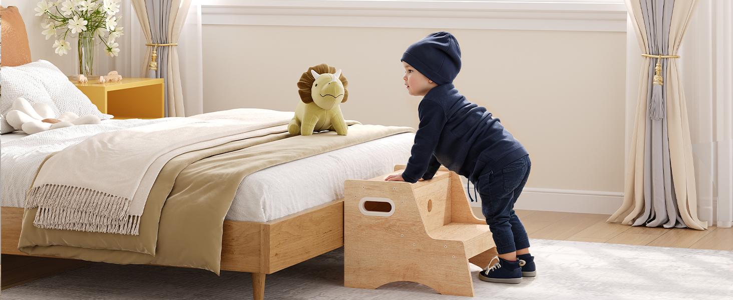 Sgabello per bambini, Sgabello in vaso per bambini in legno