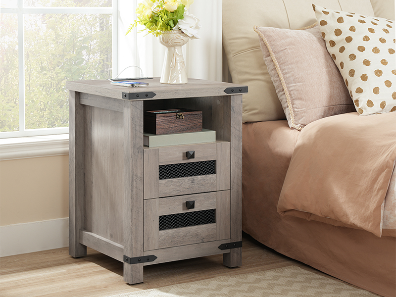 end table with charging station